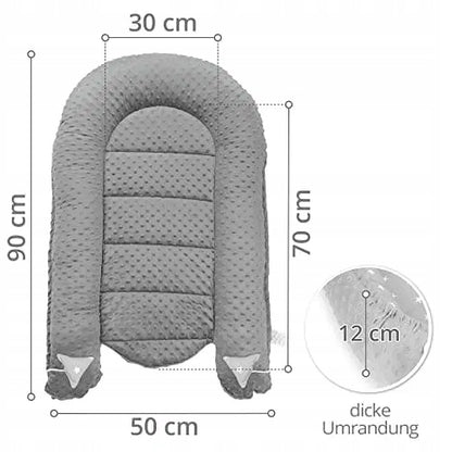 TOTSY BABY φωλιά μωρού 90 x 50 minky