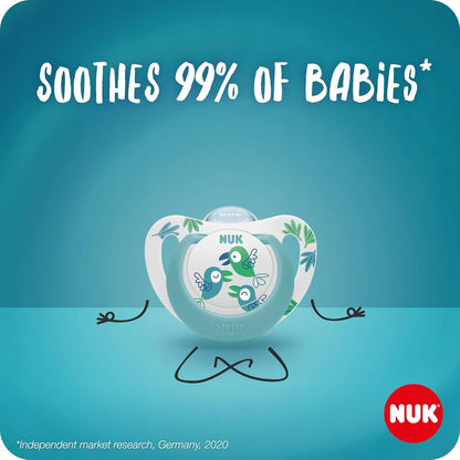 NUK STAR Day&Night cumlík na upokojenie x4, 18 – 36 mes.