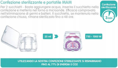 MAM ORIGINAL suzetă de calmare x2 6m+ CAUCIUC