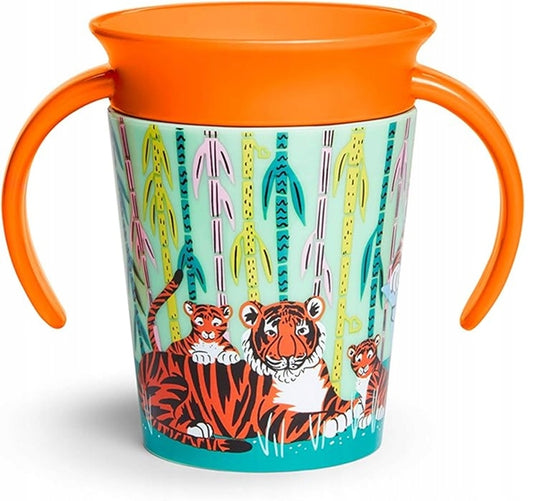 MUNCHKIN WildLove NEPOLIVNI LONČEK z nastavkom 360° 177 ml TIGER 1 kos