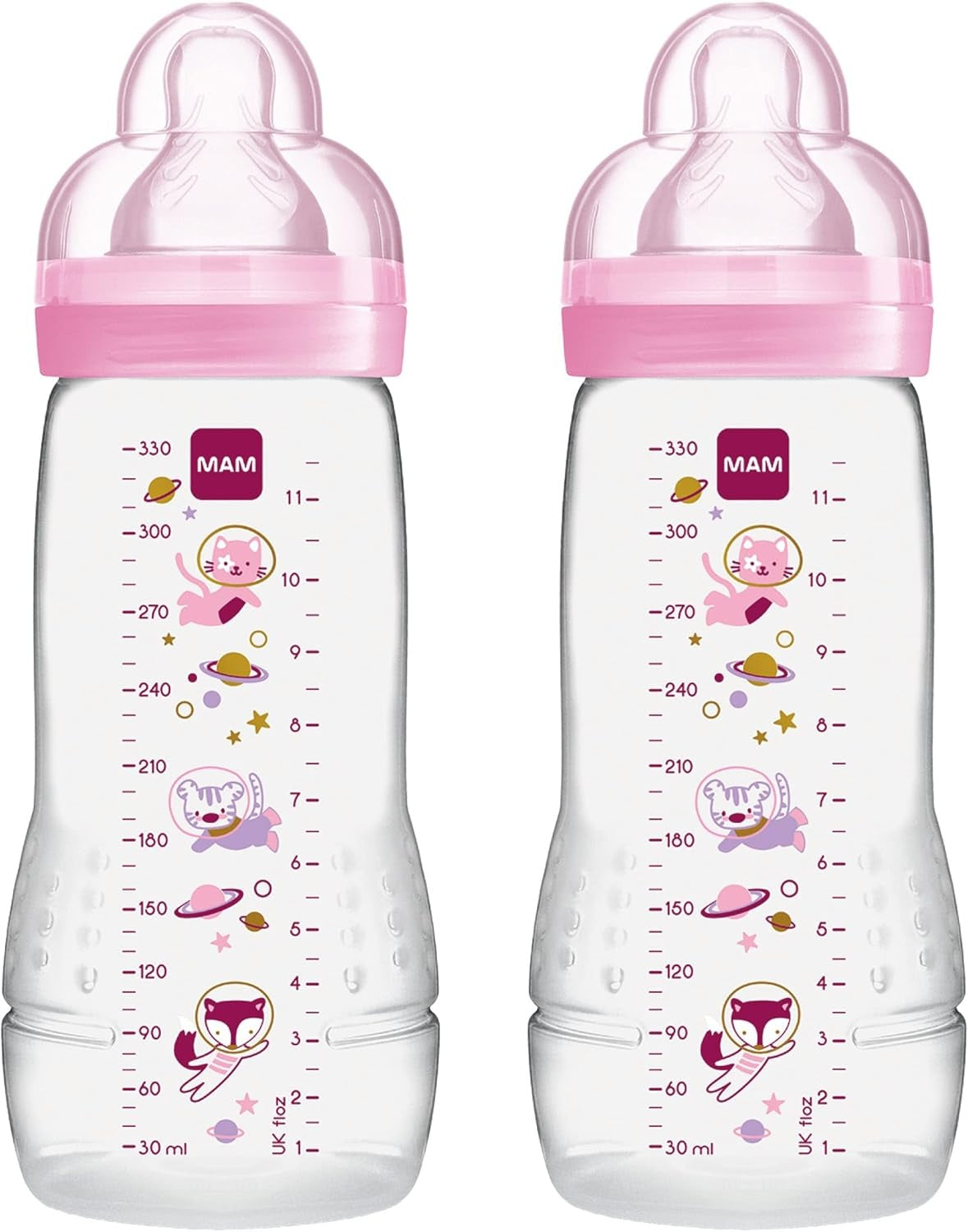 MAM Easy Active set de biberoane de 330 ml, 4 luni+, tetină 2 KOSMOS