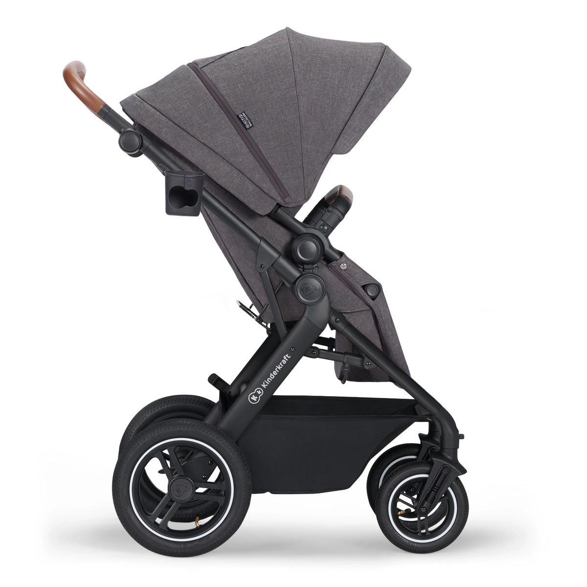 KINDERKRAFT B-TOUR carrinho multifunções 3 em 1 até 22kg + cadeira auto MINK PRO