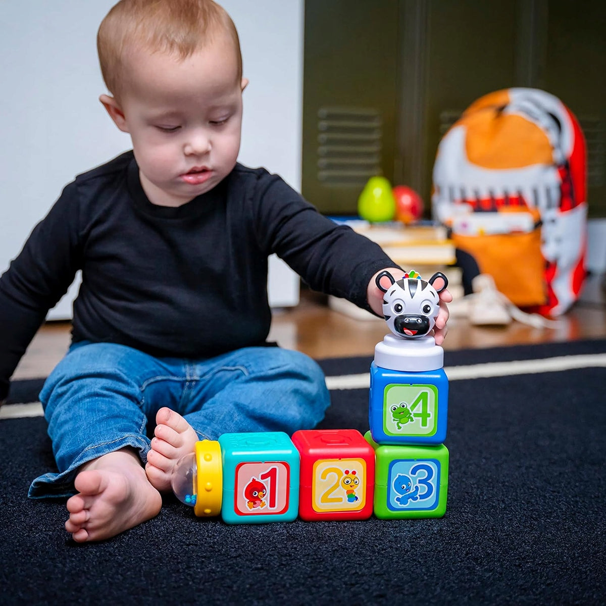 BABY EINSTEIN Connectables Add & Stack blocuri magnetice, 6 bucăți