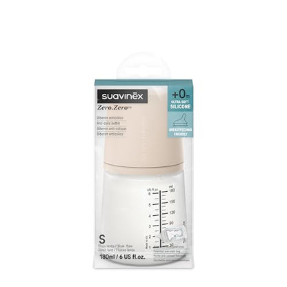 Suavinex Zero Zero antikoliková láhev 180 ml S Light