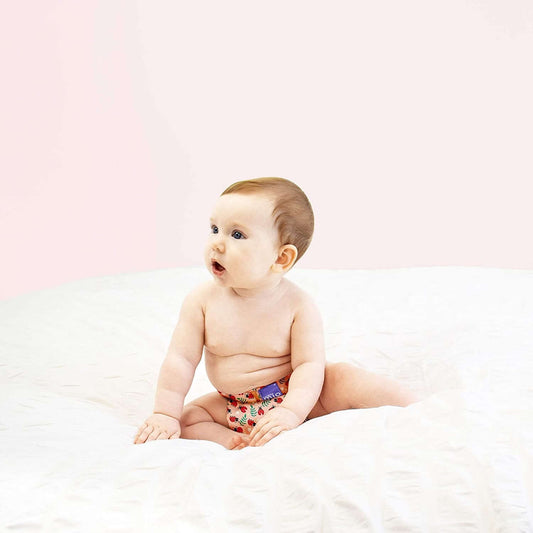 BAMBINO MIO otulacz na pieluchę <9kg biedronki różowy otulacz wielorazowy dla niemowląt