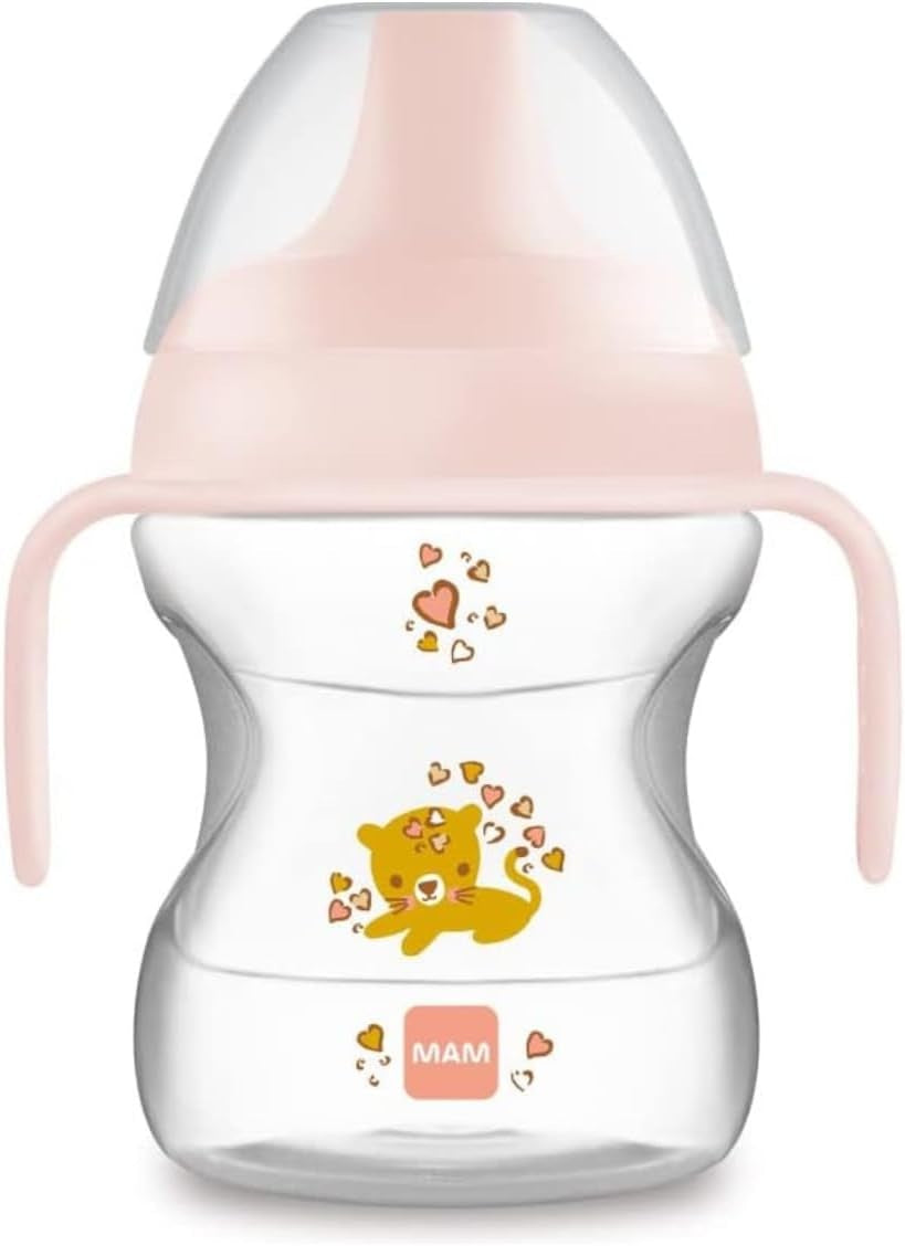MAM Learn To Drink Cup kubek niekapek z ustnikiem 190 ml 6 m+ KOT