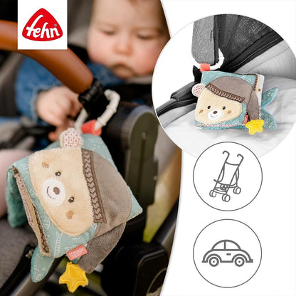 FEHN Bear Bruno sensory book, hanging toy