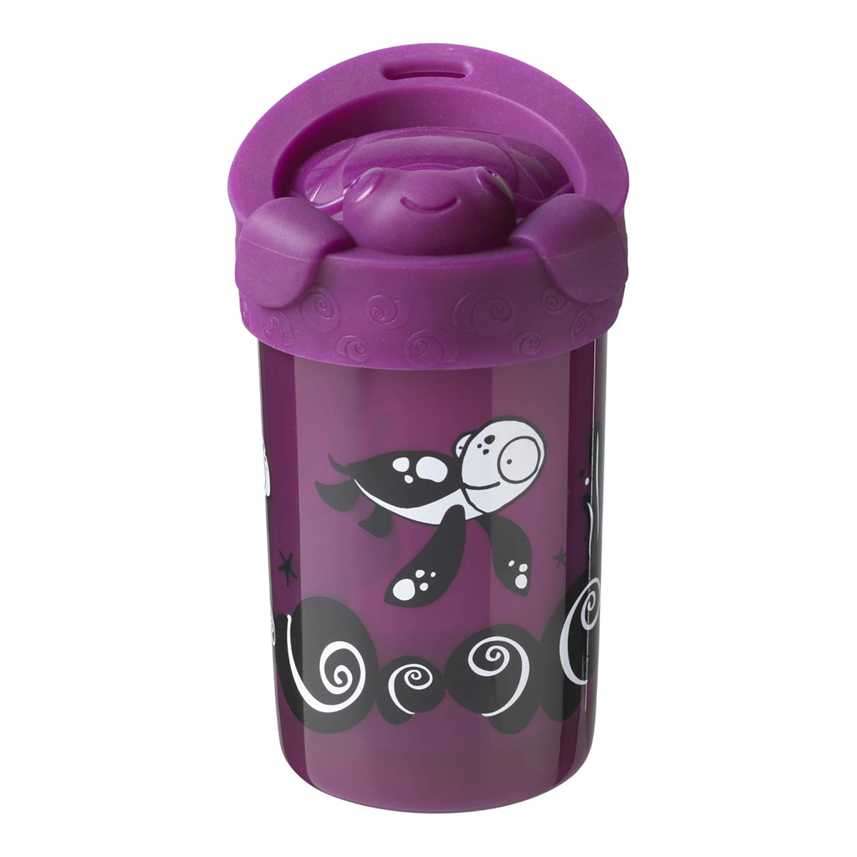 TOMMEE TIPPEE No Knock Becher mit Trinktülle 300 ml 18 m+ SCHILDKRÖTE