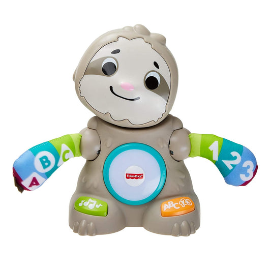 FISHER-PRICE interaktywny LENIWIEC j. angielski, kolorowa zabawka Linkimals z melodyjkami i cyframi