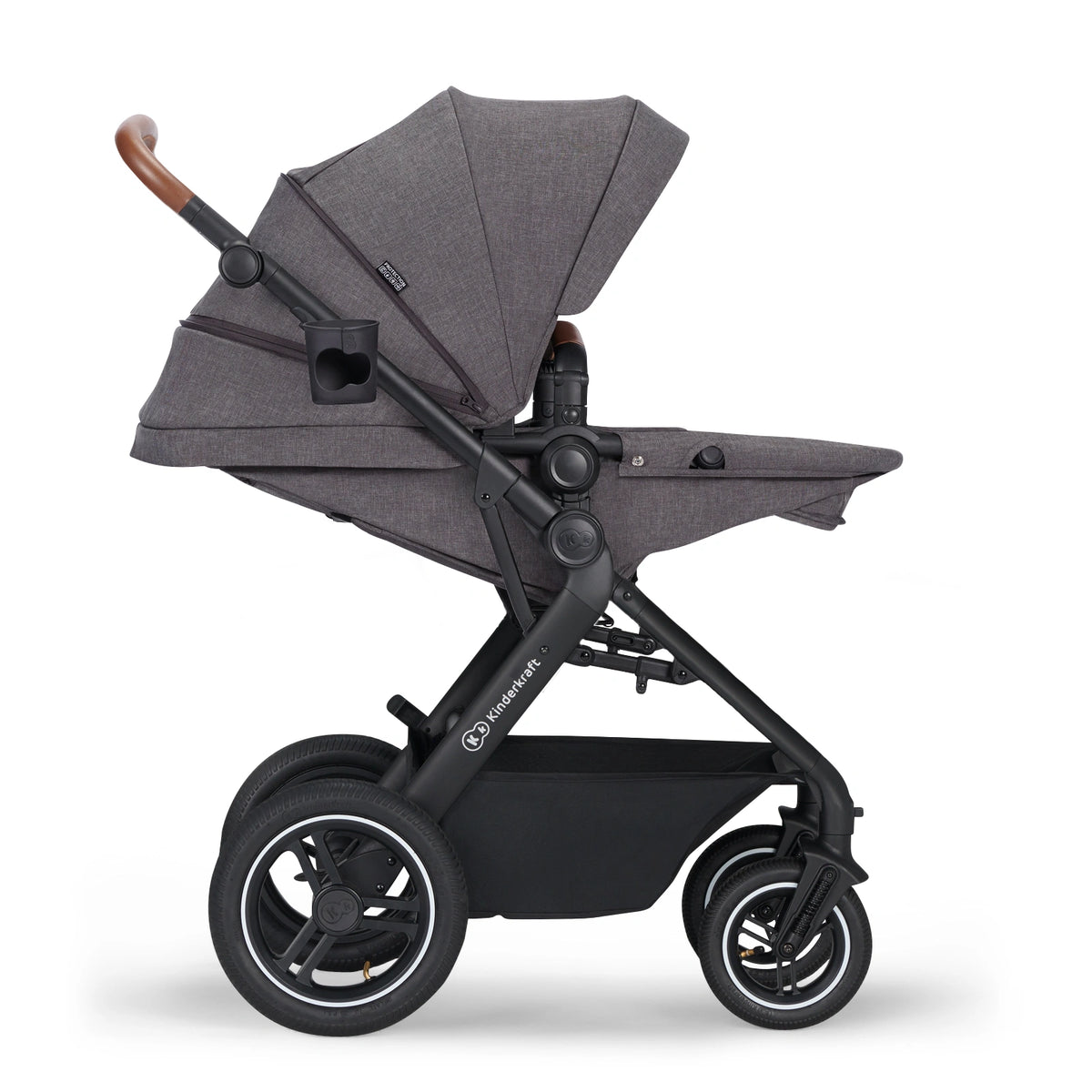 KINDERKRAFT B-TOUR carrinho multifunções 3 em 1 até 22kg + cadeira auto MINK PRO