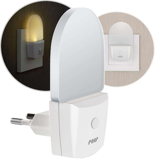 REER NightGuide lampka nocna LED do gniazdka z włącznikiem 6 x 9,5 cm – zdjęcie 1