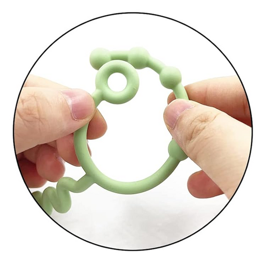STRAPS FOR BABY attache-tétine en silicone, attache pour anneau de dentition et jouets 30 cm
