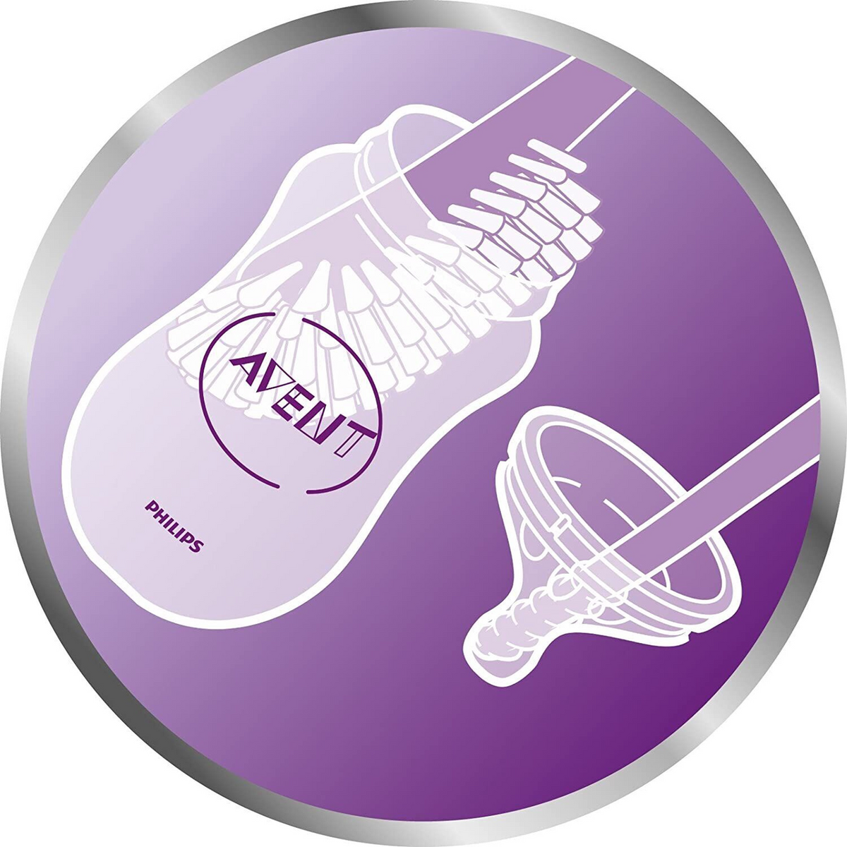 PHILIPS AVENT SCF145/08 perie pentru curățarea tetinelor și biberoanelor + husă