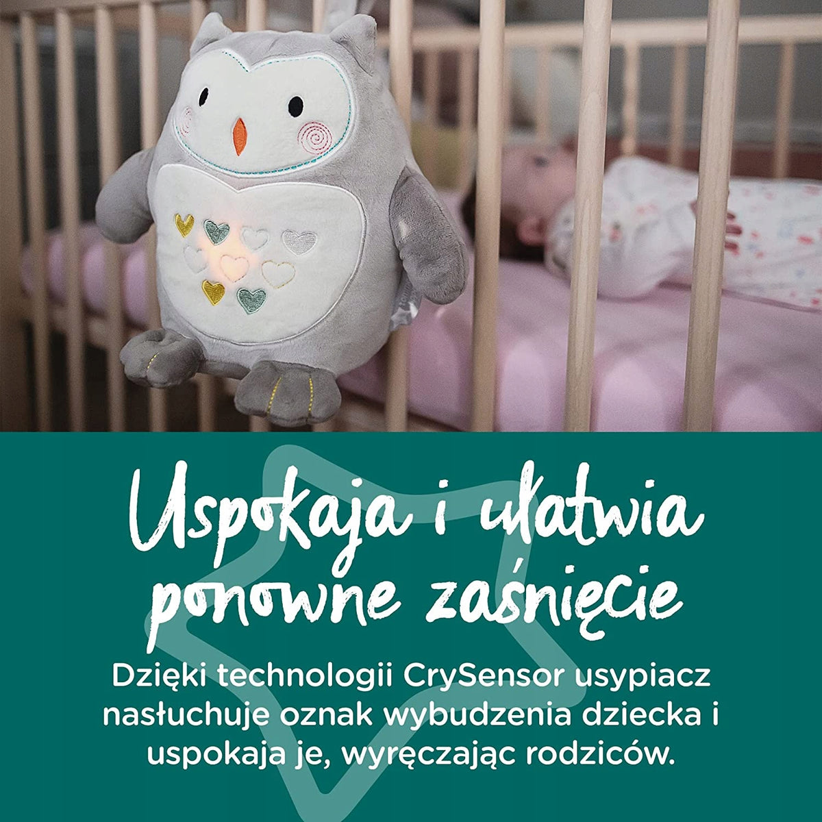 TOMMEE TIPPEE Sova Ollie PLIŠASTA IGRAČA z zvoki brez lučke