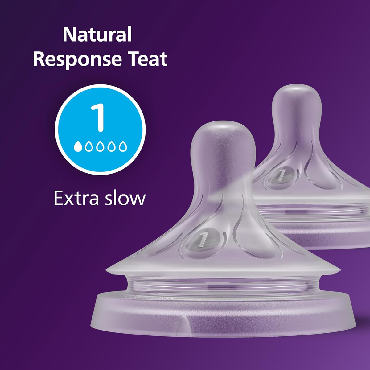 PHILIPS AVENT Natural RESPONSEbottle teats x20 month old, size 1BPA-freeNew condition, replacement packaging