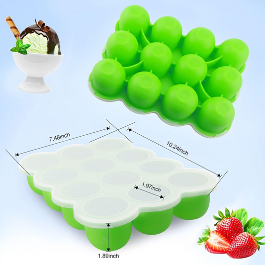 Fresh Foods stampo in silicone per congelare alimenti 10 x 60 ml
