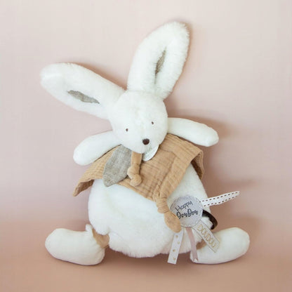 DOUDOU et Compagnie jucărie de pluș de confort IEPURAȘ cu pompon, 25 cm