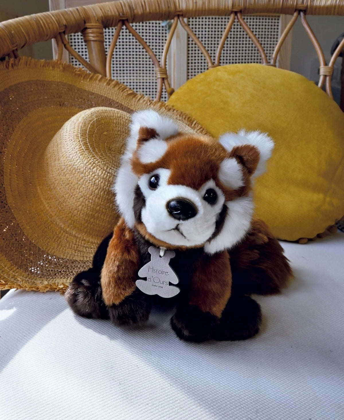 HISTOIRE d'OURS pluszowa przytulanka PANDKA RUDA 20 cm, miękka maskotka panda dla dziecka