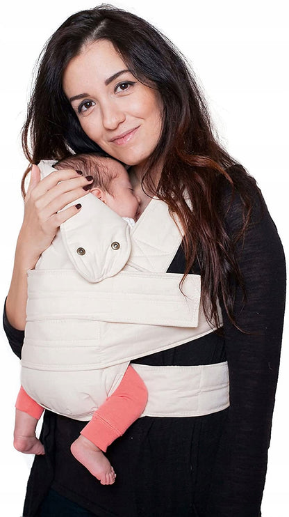 MARSUPI 2.0 nosidełko ergonomiczne S/M 3,5 - 15 kg, beżowe, dla niemowląt w pozycji M