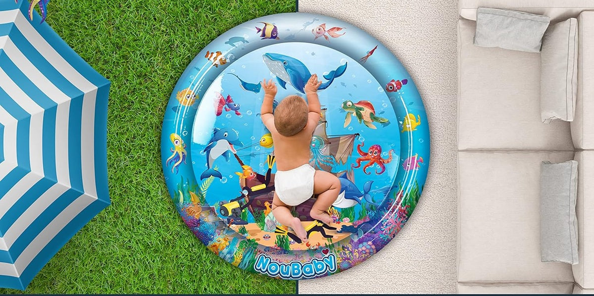 NouBaby XXL water mat with ocean motif
