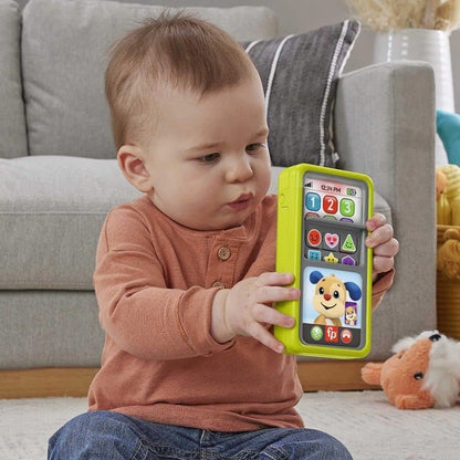 FISHER-PRICE interactiv SMARTFON 75 de cântece, fraze și sunete în LIMBA ENGLEZĂ