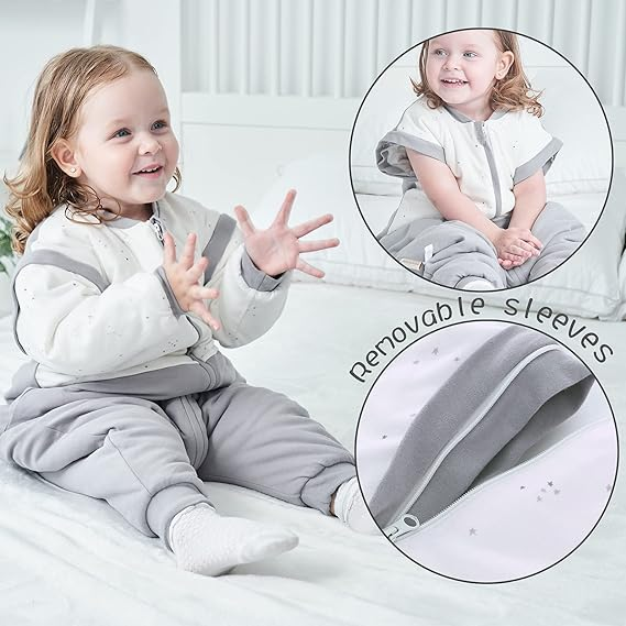 MIRACLE BABY Winterschlafsack 2,5TOG 90 abnehmbare Ärmel