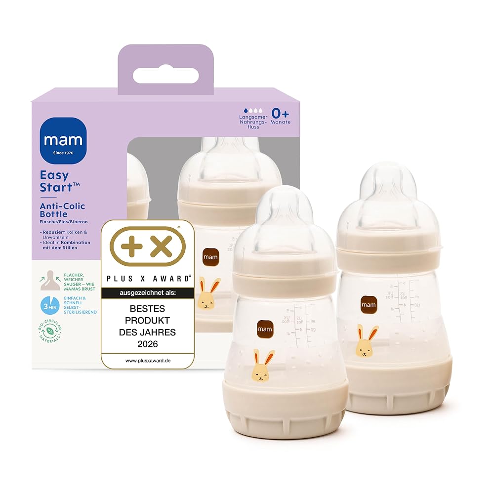 MAM Easy Start butelka antykolkowa x2 160ml 0+