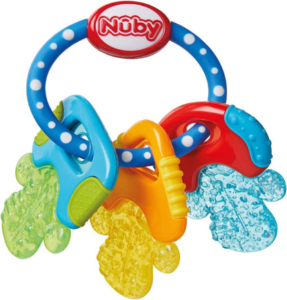 NUBY IcyBite kühlender Silikon-Beißring 9 x 14 cm SCHLÜSSEL