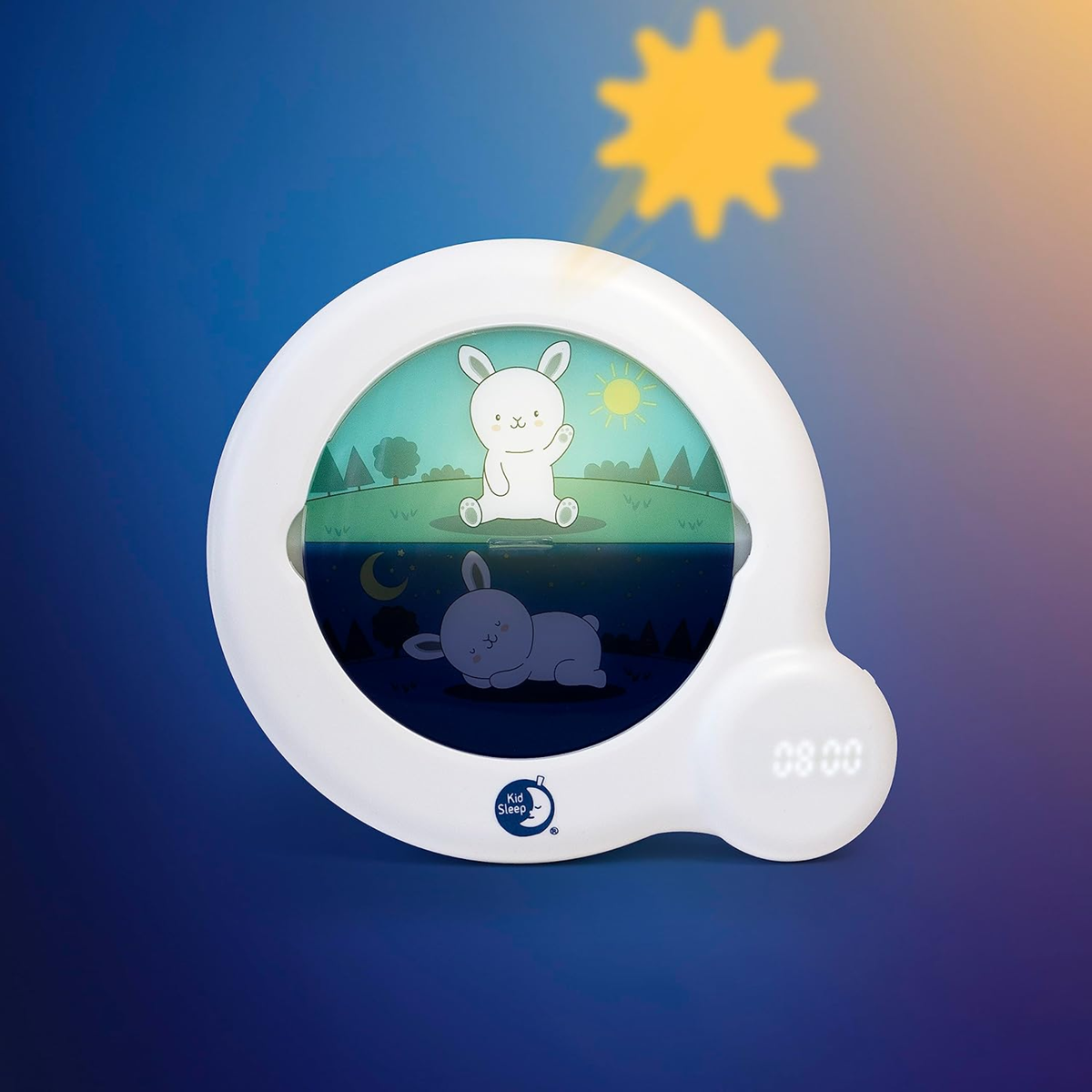 PABOBO Kid Sleep Essential 3 en 1 reloj despertador de entrenamiento luz nocturna 18 x 20 cm