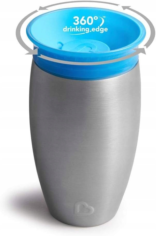 MUNCHKIN Miracle kubek 360 6msc+ 296ml stal nierdzewna