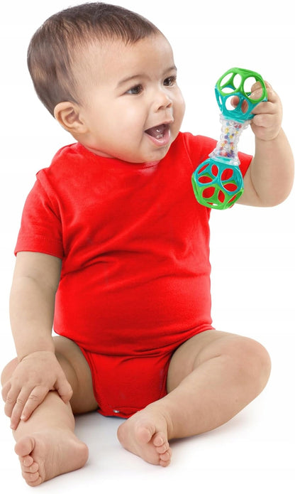 BRIGHT STARTS Oball Shaker bidelegetøj med rangle 14,5 cm