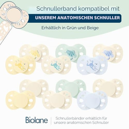 Biolane bawełniany klips do smoczka zawieszka