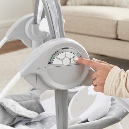 INGENUITY Comfort2GO κούνια ΗΧΟΙ ΔΟΝΗΣΕΙΣ Cuddle Lamb