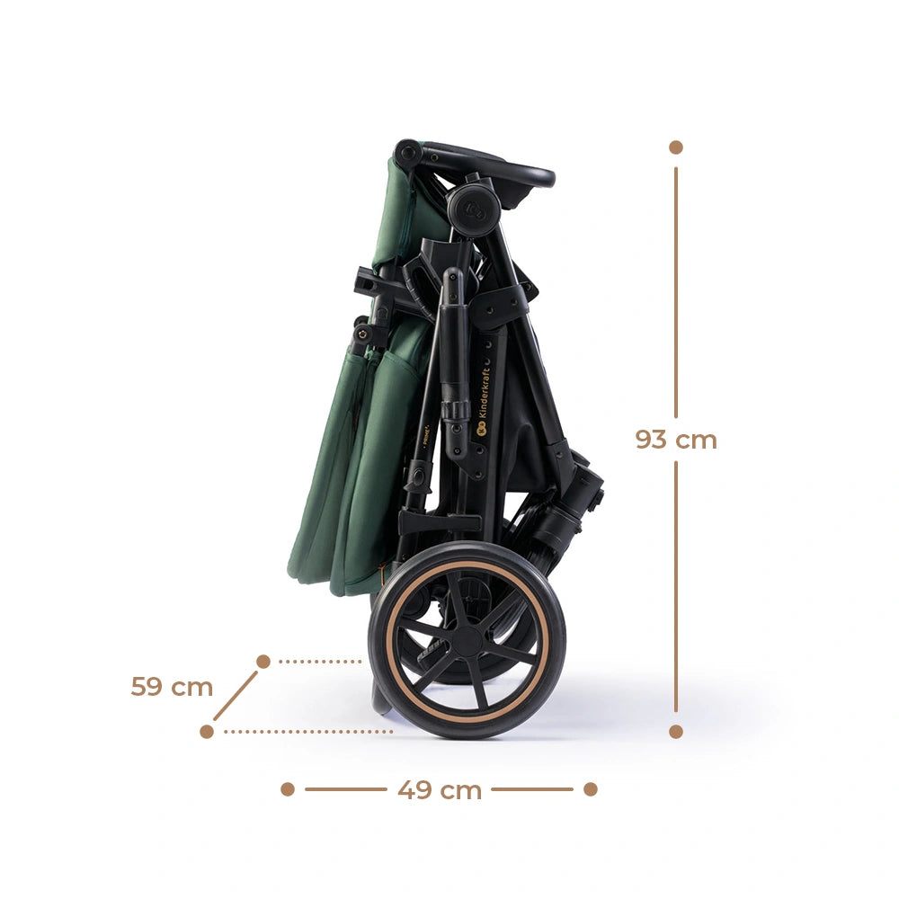 KINDERKRAFT PRIME2 PRO 3v1 večnamenski voziček do 22kg + avtosedež MINK PRO
