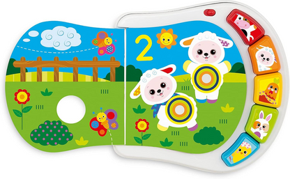 CHICCO Counting Farm elektronisk læringsbog 19 x 19,5 cm