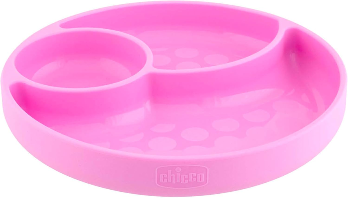 CHICCO Easy Menu silicone divided plate with suction cup