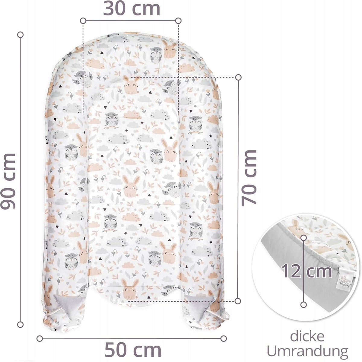 TOTSY BABY φωλιά μωρού / βρεφική φωλιά 90 x 50