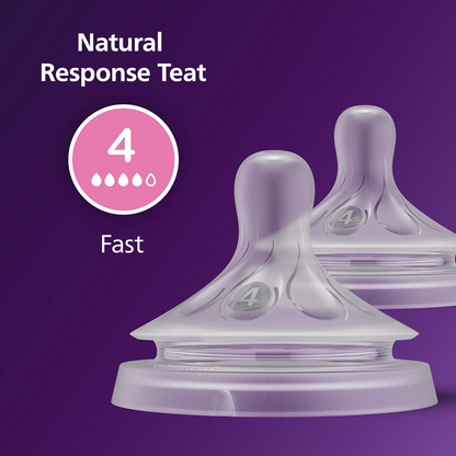 PHILIPS AVENT Natural RESPONSEbottle teats x2age 3msc+, size 4BPA-freeNew condition, replacement packaging