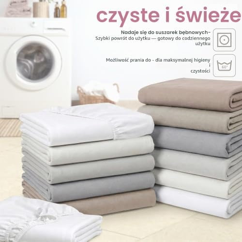 BABYBAY Deluxe Organic prześcieradło 89x50 cm białe