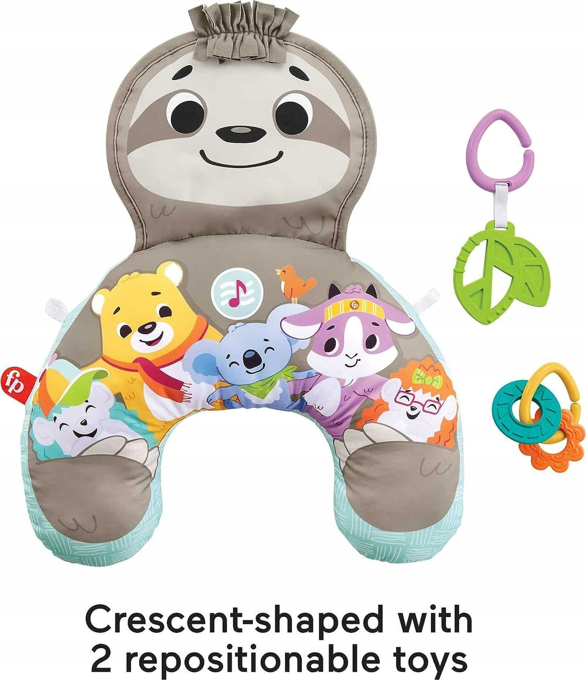 FISHER-PRICE μαξιλάρι δραστηριοτήτων SLOTH με δονήσεις + μουσική