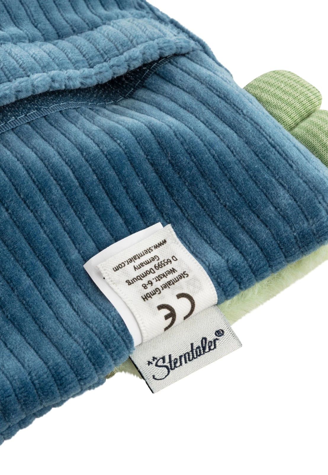 Sterntaler Dino Rexi cuscino con imbottitura ai fiocchi d'avena blu 17x17cm