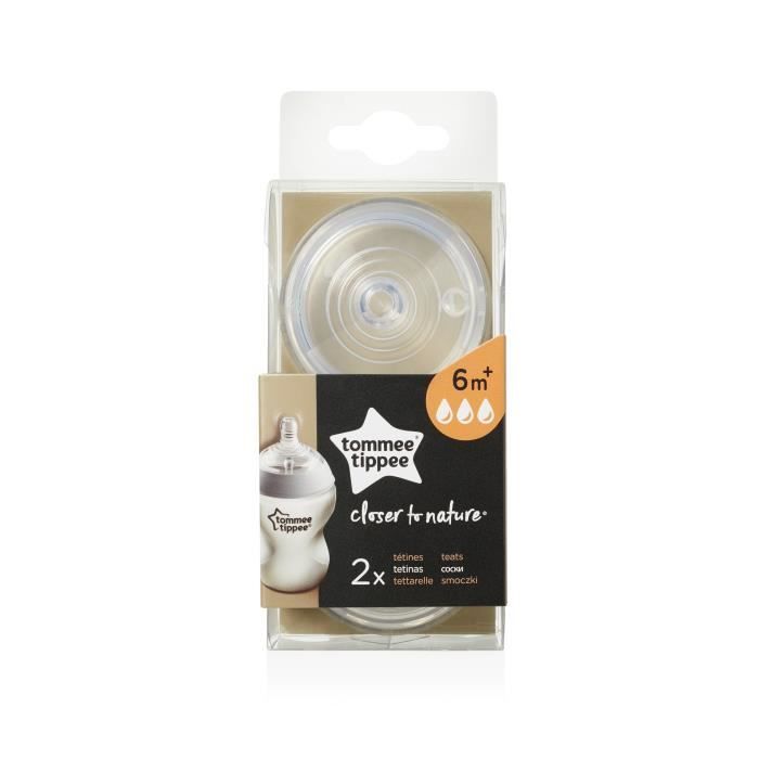 TOMMEE TIPPEE smoczki 6m+ x2 szybki przepływ
