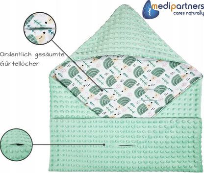 MEDIPARTNERS Fußsack / Decke MINKY für Babyschalen
