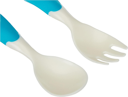 NUK Easy Learning mini cubiertos cuchara tenedor 12 cm 8 m+