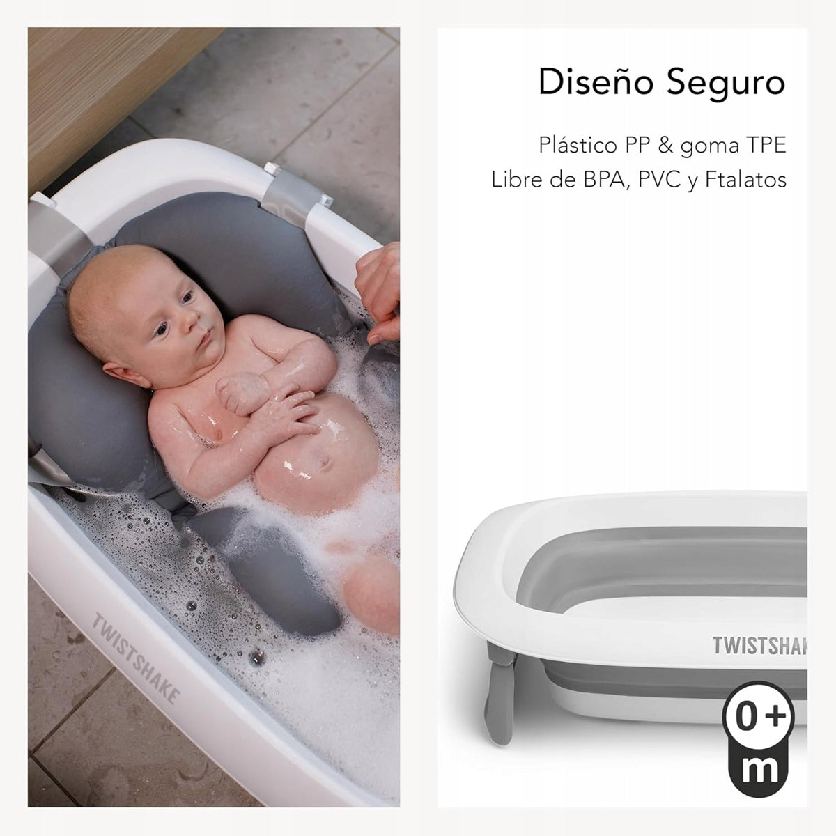 TWISTSHAKE Badesitz Baby-Badewanne Einlage Kissen 0-12 Monate