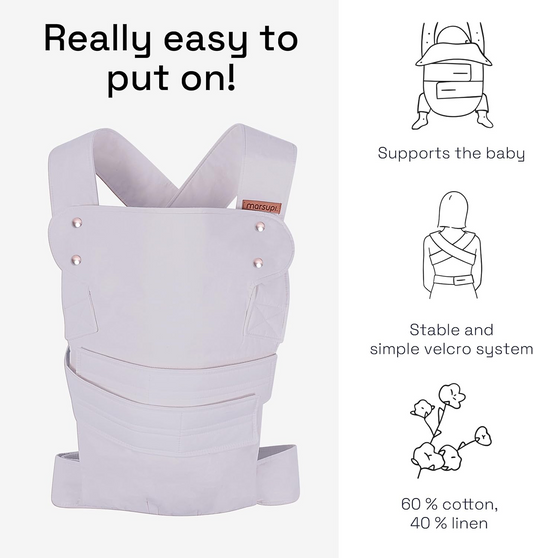 MARSUPI 2.0 nosidełko ergonomiczne S/M 3,5 - 15 kg