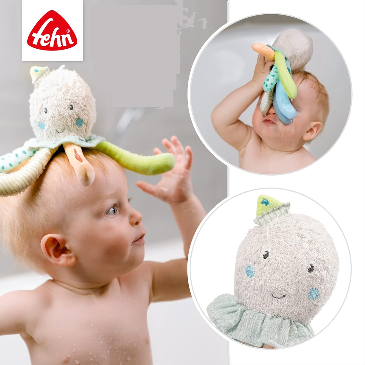 FEHN pluszowa zabawka do kąpieli OŚMIORCNIA 17 cm 0+