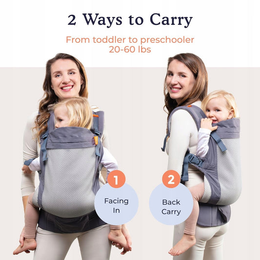 BECO TODDLER nosidełko klamrowe 9-27kg mesh 3d