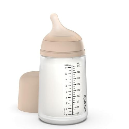 Suavinex Zero Zero butelka antykolkowa 270 ml 3m+ średni przepływ (M)