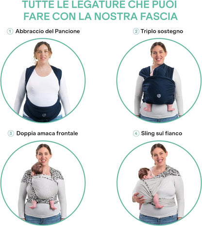 KOALA BABYCARE chusta elastyczna do noszenia max 15kg